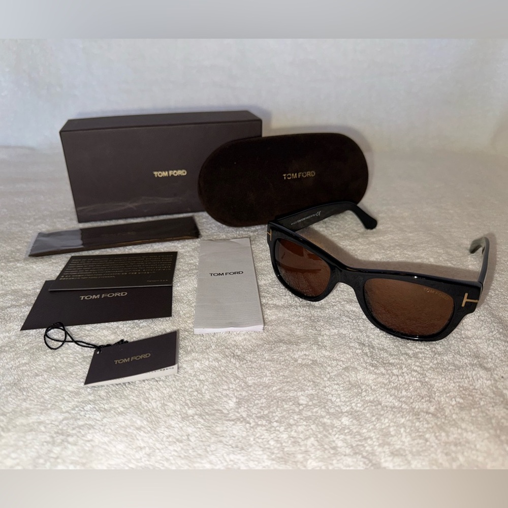 Tom Ford Cary Sunglasses with full inclusion.